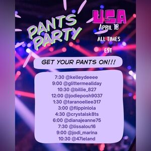 Listing for Train 4/11 & 4/18